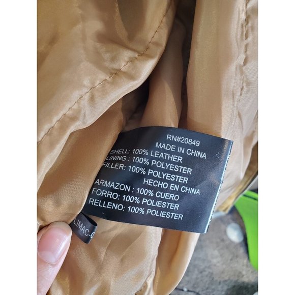 Excelled Western Leather Tassel Full Zip Jacket Sz 2X - Picture 6 of 10